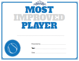 Baseball Most Improved Player Award