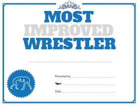 Wrestling Most Improved Player Award