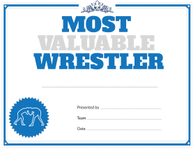 Wrestling Most Valuable Player Award