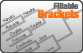 Fillable Tournament Brackets