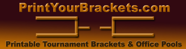 Printable Single & Double Elimination Tournament Brackets Print up to 64 Team Tourneys, Round Robin, & Office Pools