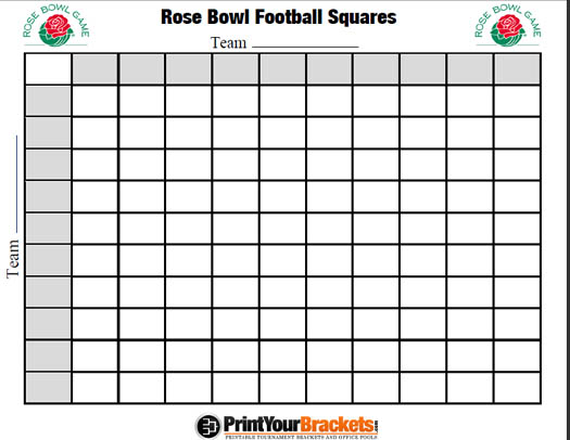Printable Sugar Bowl Football Squares