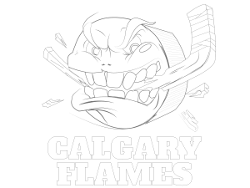 Calgary Flames Coloring Page
