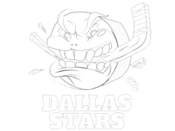 Dallas Stars Coloring Page