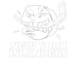 New York Islanders Coloring Page