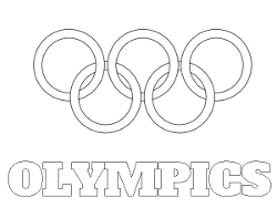 Black and White Olympic Rings