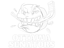 Ottawa Senators Coloring Page