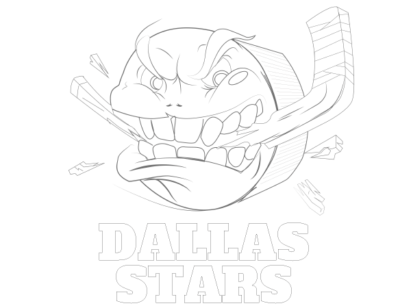 Printable Dallas Stars Coloring Sheet