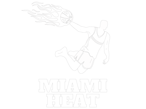 Printable Miami Heat Coloring Sheet