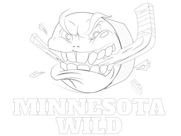 Printable Minnesota Wild Coloring Sheet
