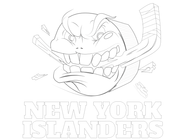 Printable New York Islanders Coloring Sheet