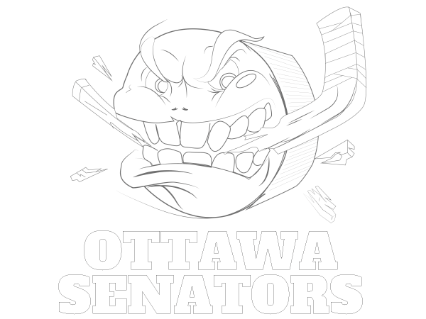 Printable Ottawa Senators Coloring Sheet