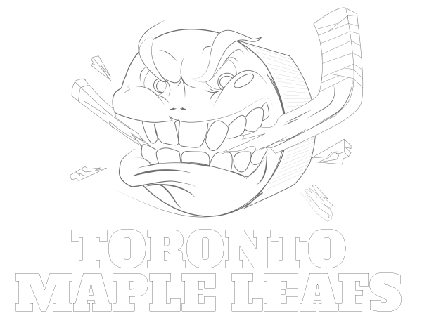 Printable Toronto Maple Leafs Coloring Sheet