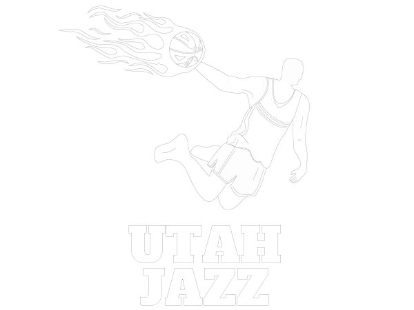 Printable Utah Jazz Coloring Sheet