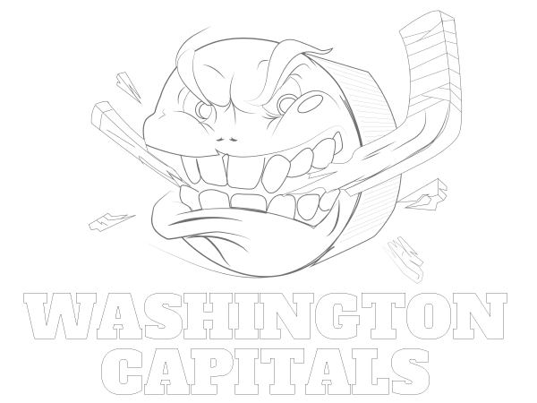 Printable Washington Capitals Coloring Sheet