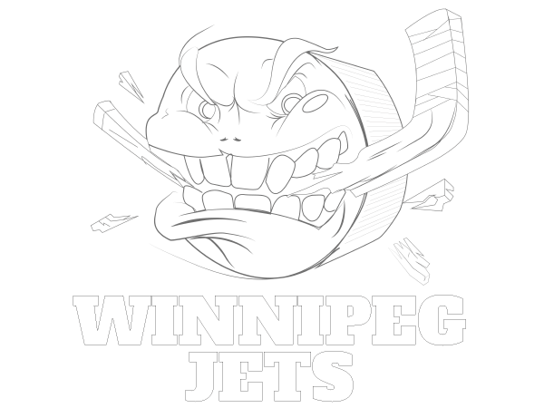 Printable Winnipeg Jets Coloring Sheet