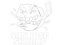 San Jose Sharks Coloring Page