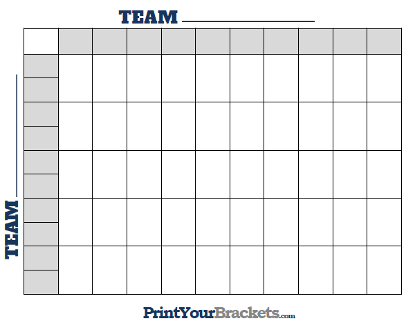 nfl print 50 square football grid