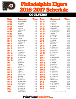 Printable Nhl Team Schedules