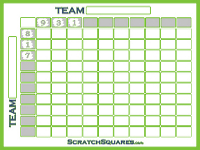 Square Grid Scratch Off Cards