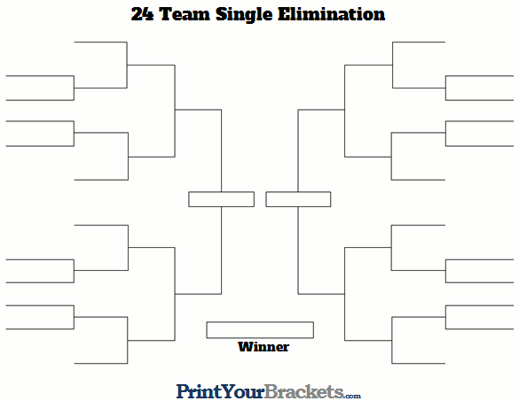 24 Team Tournament Bracket
